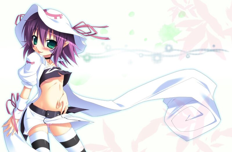 anime girl in white outfit
