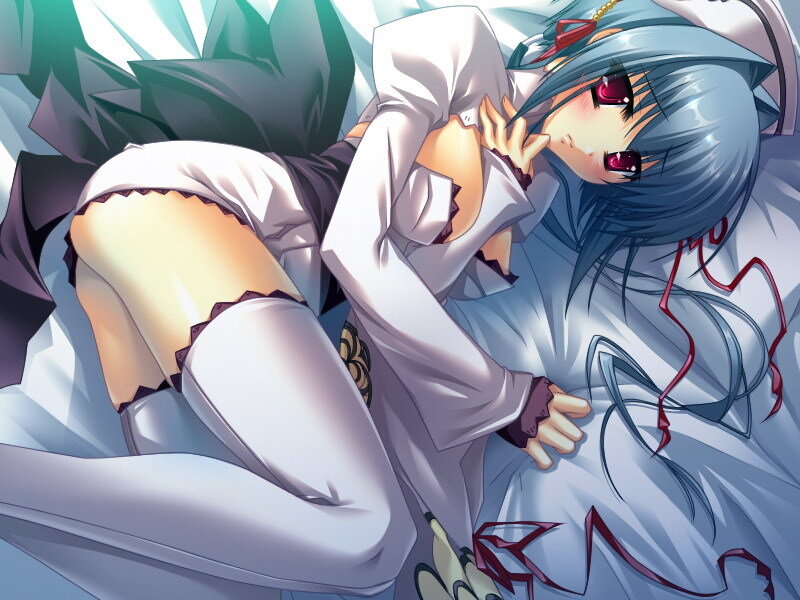 anime girl in white outfit