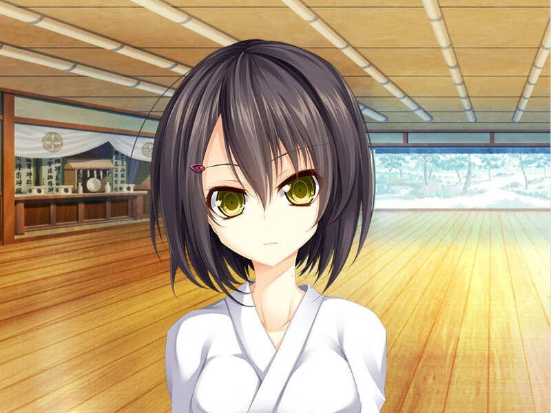 Anime Girl in White Robe — Brown