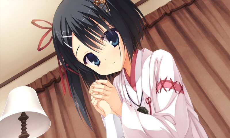 Anime Girl in White Robe — Calm