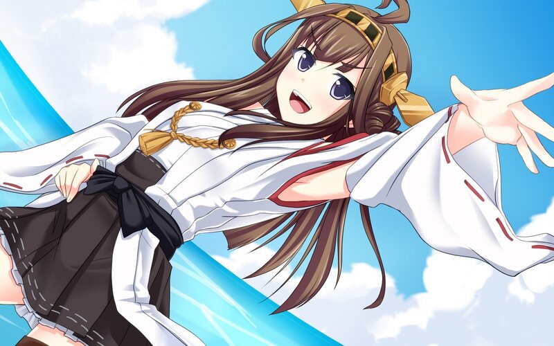 Anime Girl in White Robe — Dynamic