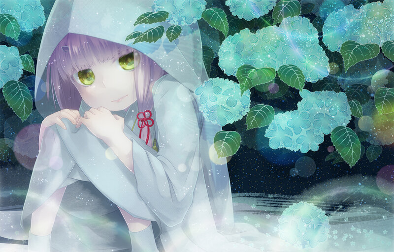 Anime Girl in White Robe — Serene