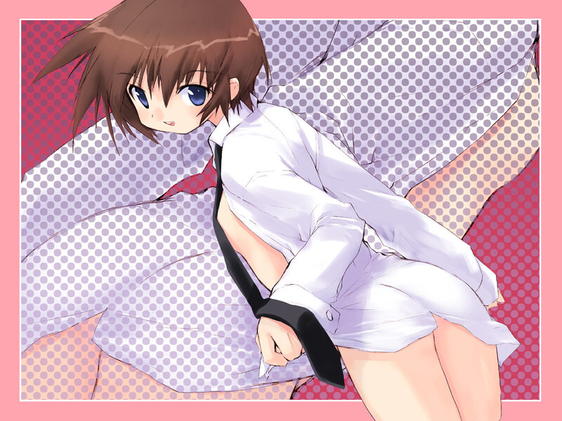 anime girl in white shirt