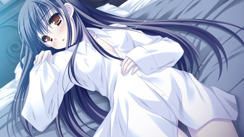 anime girl in white shirt