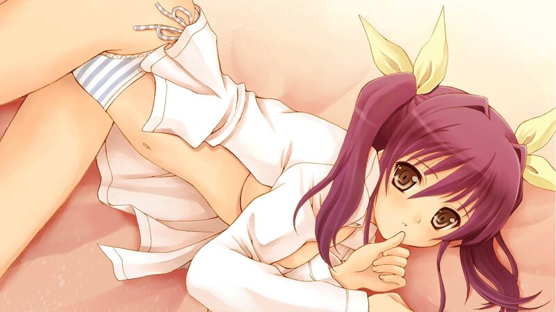 anime girl in white shirt