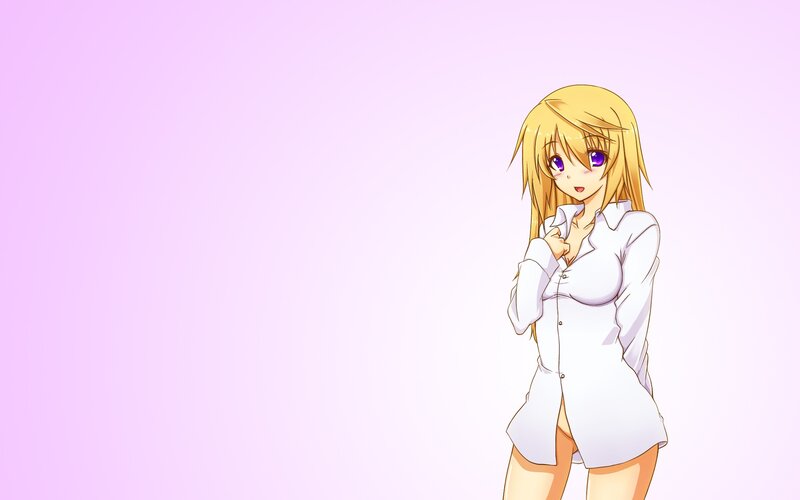 anime girl in white shirt