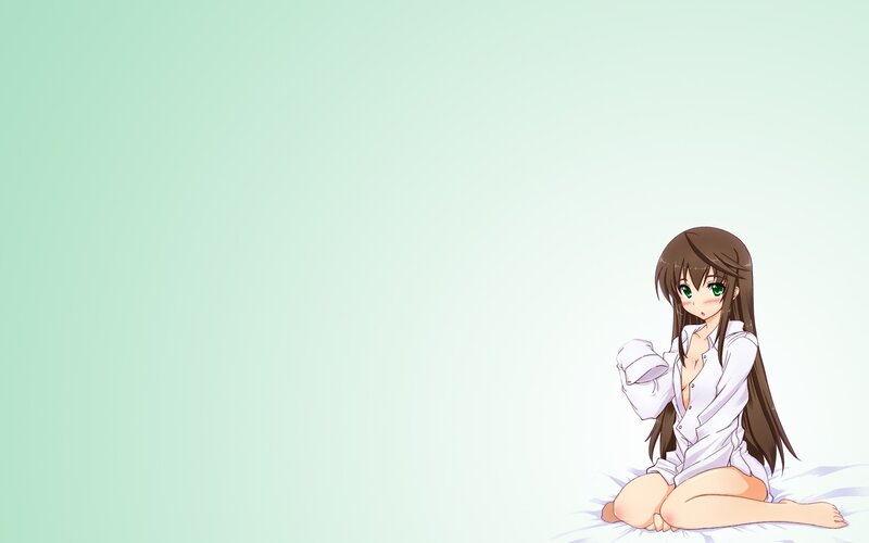 anime girl in white shirt