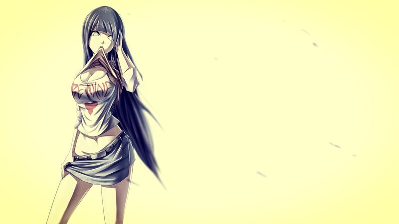 anime girl in white shirt