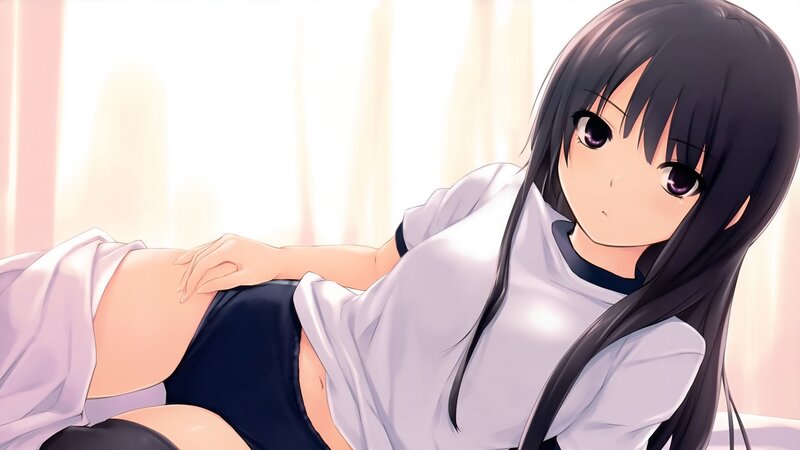 anime girl in white shirt