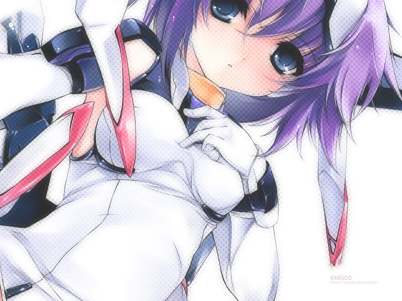 anime girl in white suit