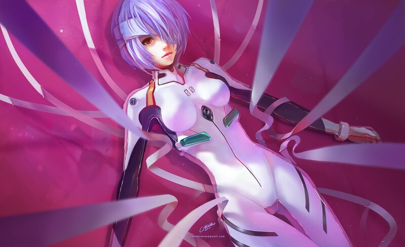 Anime girl in white suit