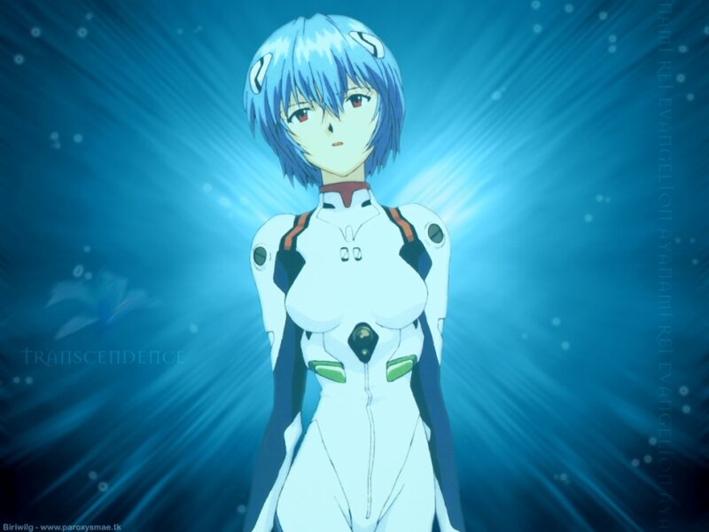 Anime Girl in White Suit — Blue