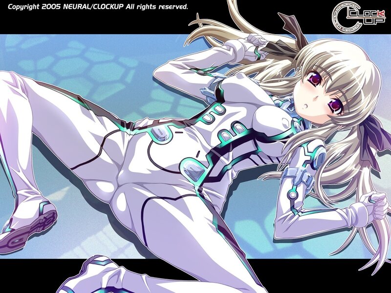 Anime Girl in White Suit — Calm, Long Hair