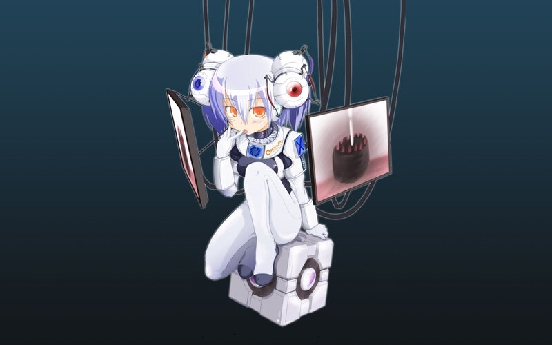 Anime Girl in White Suit — Calm
