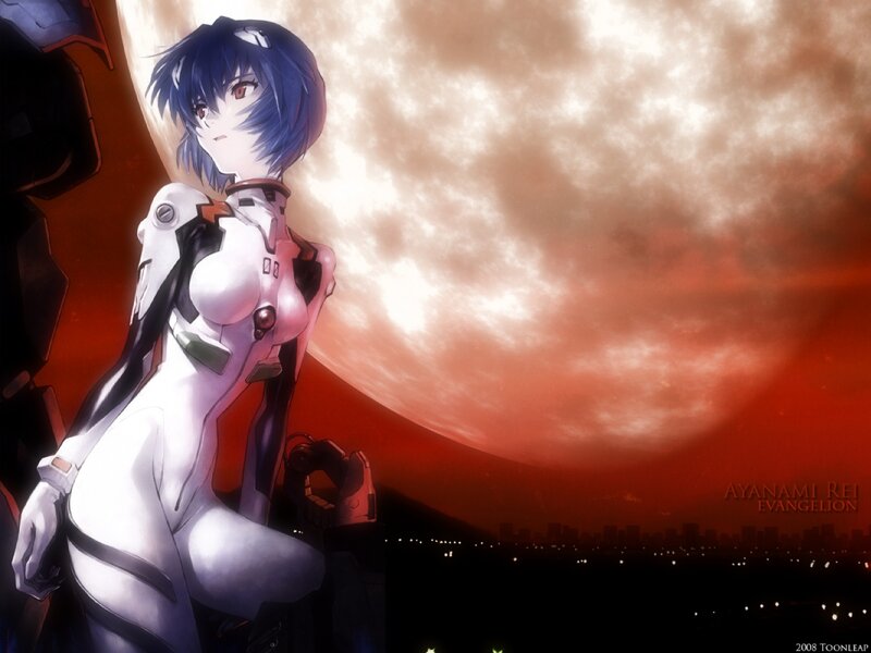 Anime Girl in White Suit — Red