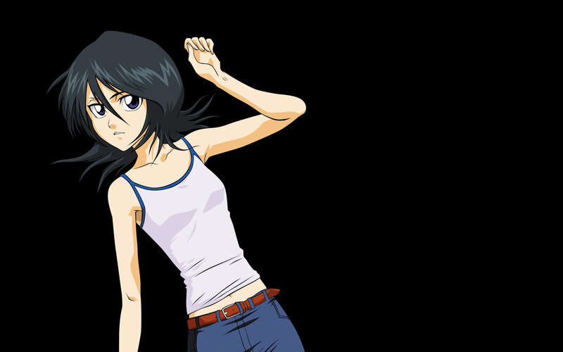 anime girl in white tank top