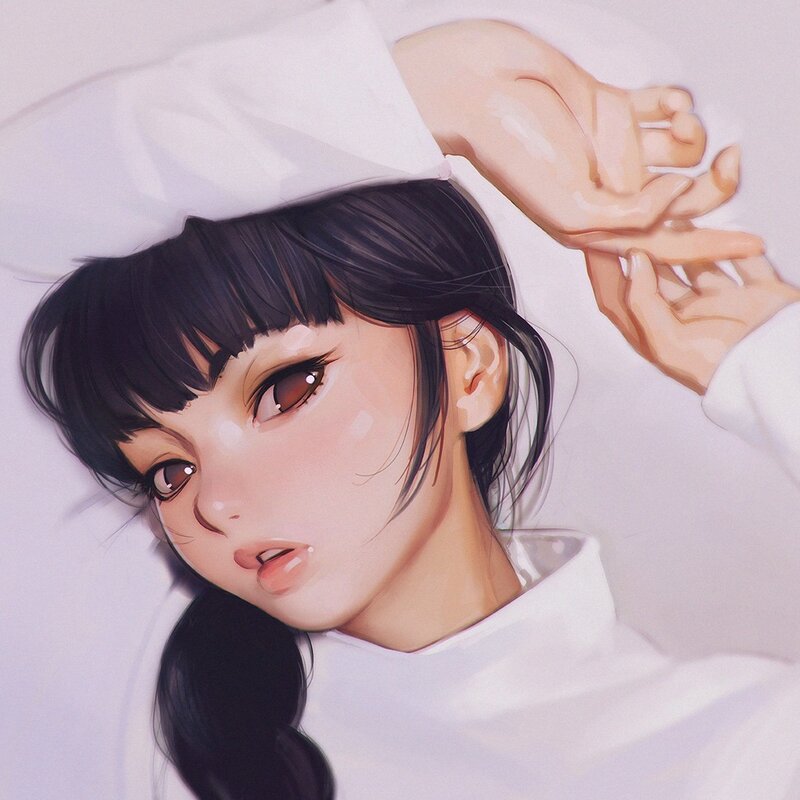 Anime Girl in White