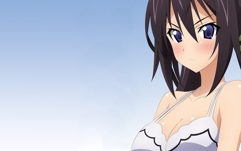 anime girl in white top