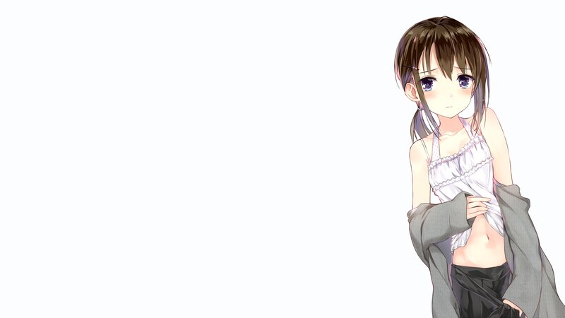 Anime Girl in White Top — Neutral