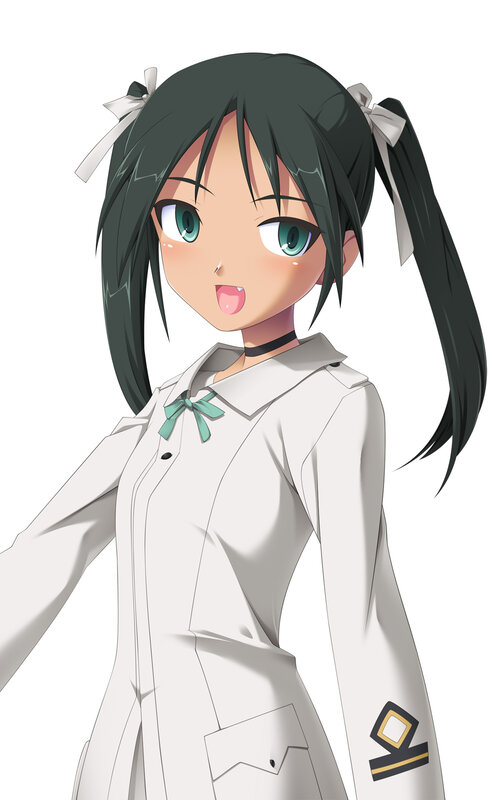 anime girl in white uniform