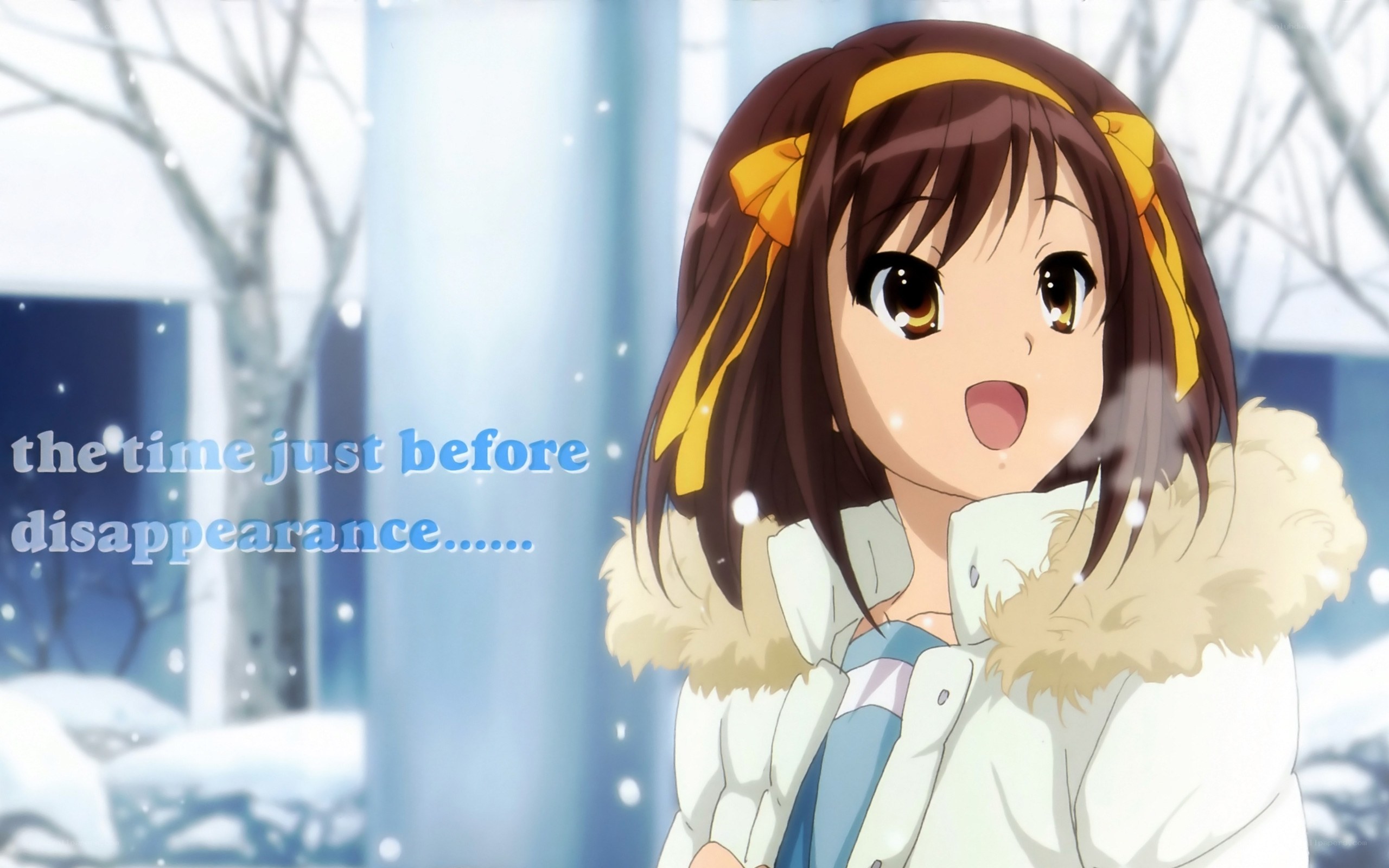 anime girl in winter