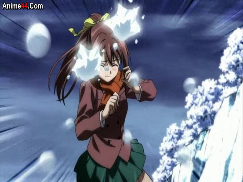 Anime Girl in Winter — Blue