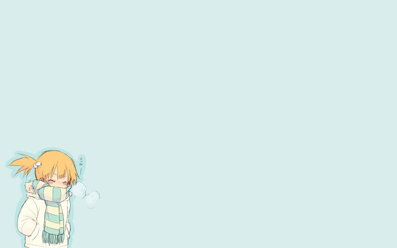 anime girl in winter clothes