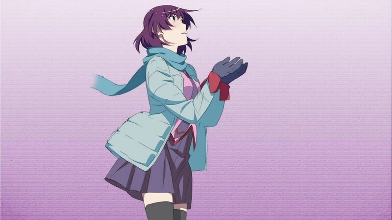 anime girl in winter clothes