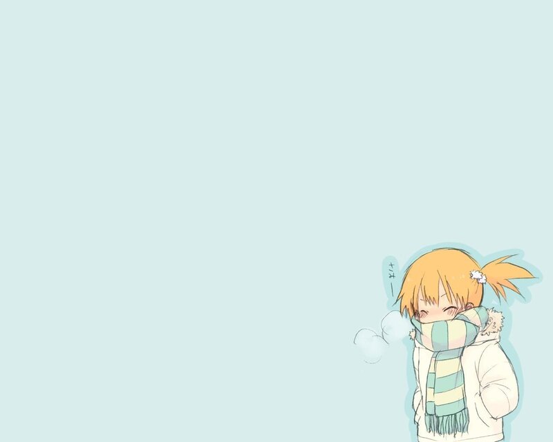 anime girl in winter clothes