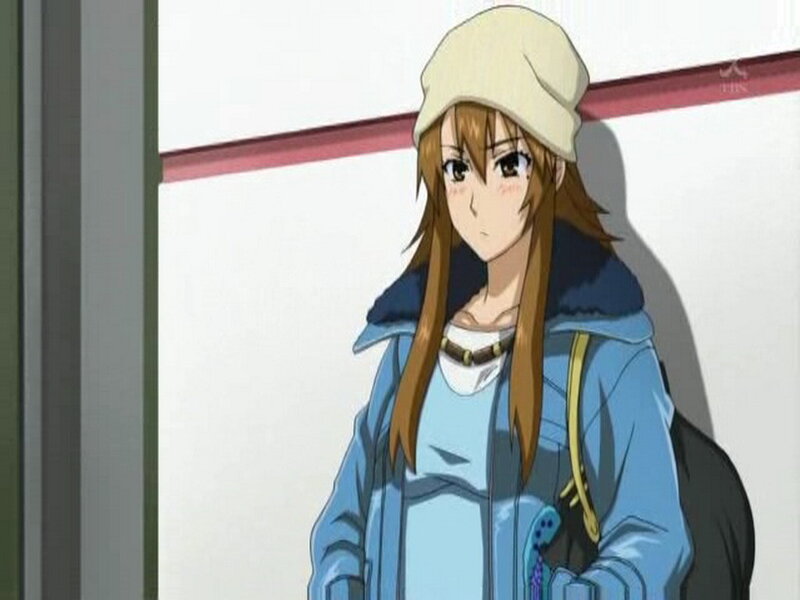 Anime Girl in Winter Clothes — Blue, Neutral