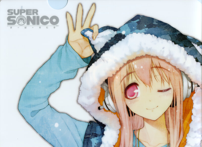 Anime girl in winter coat