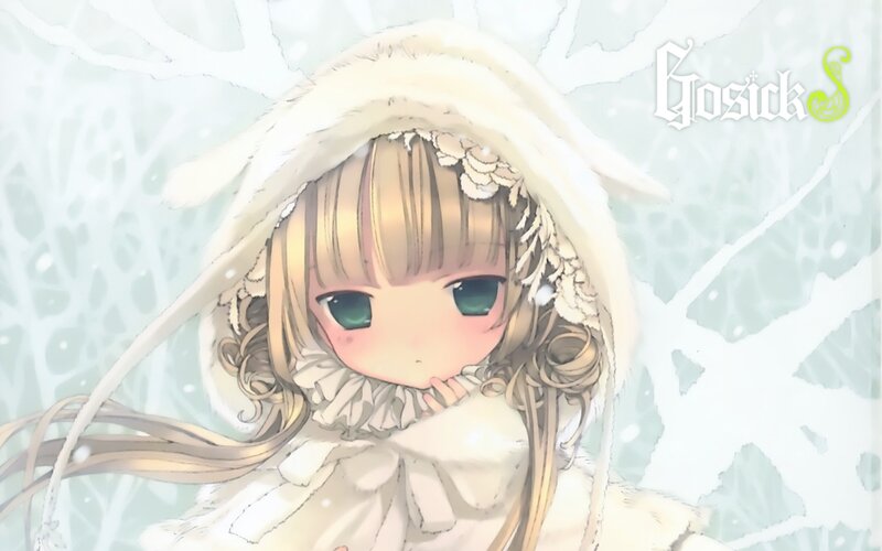 anime girl in winter coat