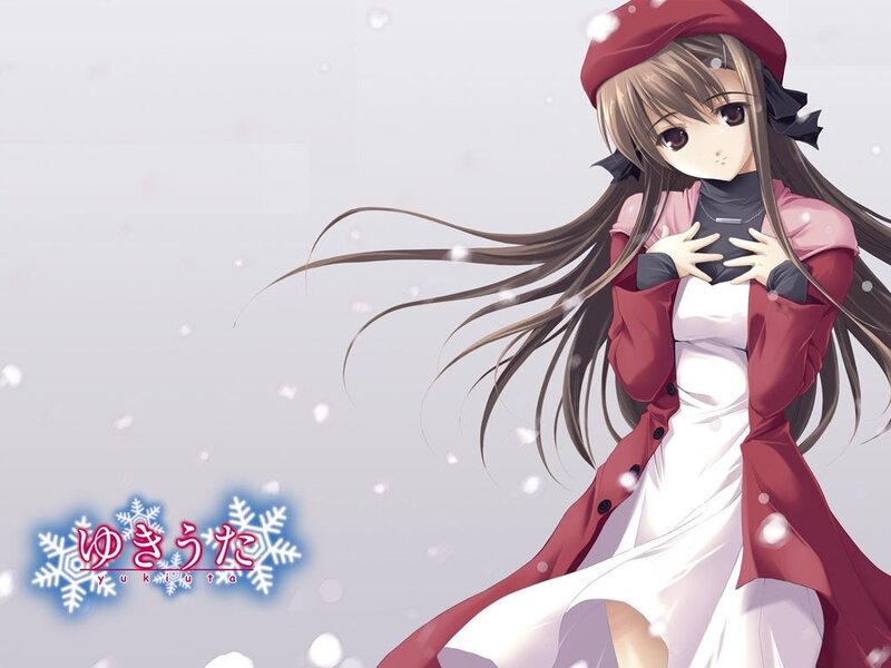 Anime girl in winter coat