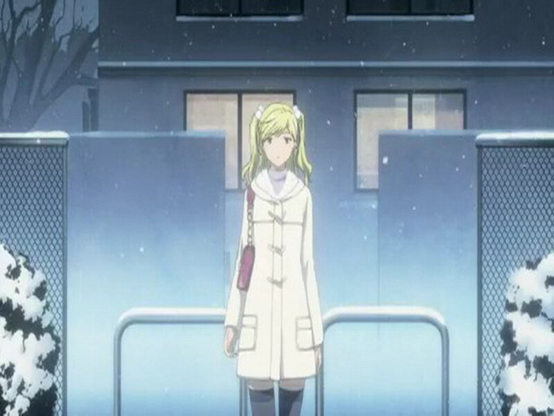 anime girl in winter coat