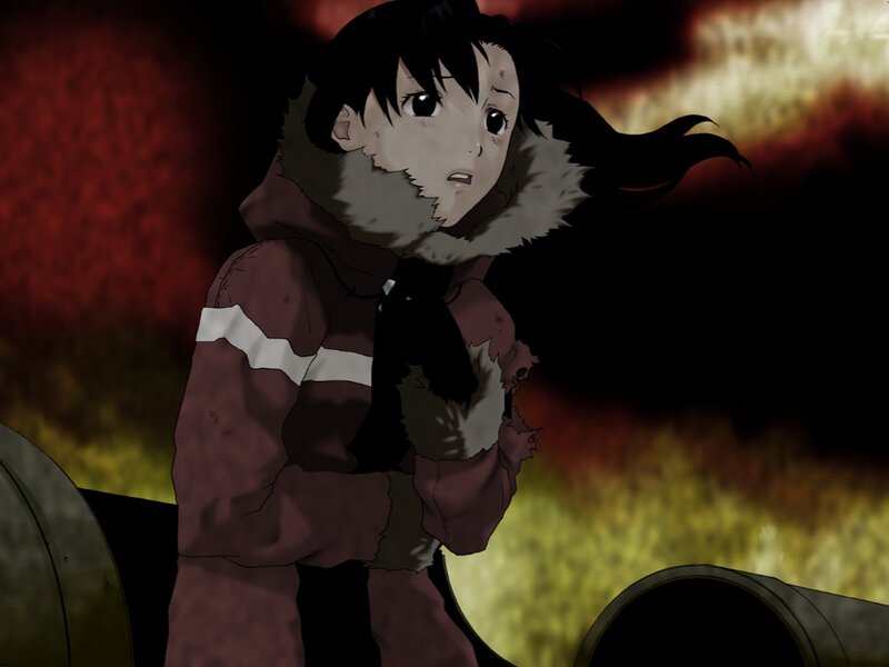 anime girl in winter coat