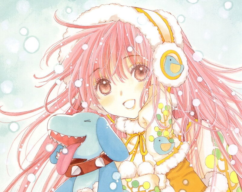 Anime girl in winter gear