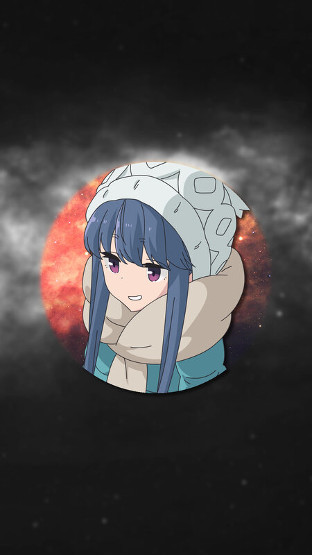Anime Girl in Winter Gear — Blue, Dramatic