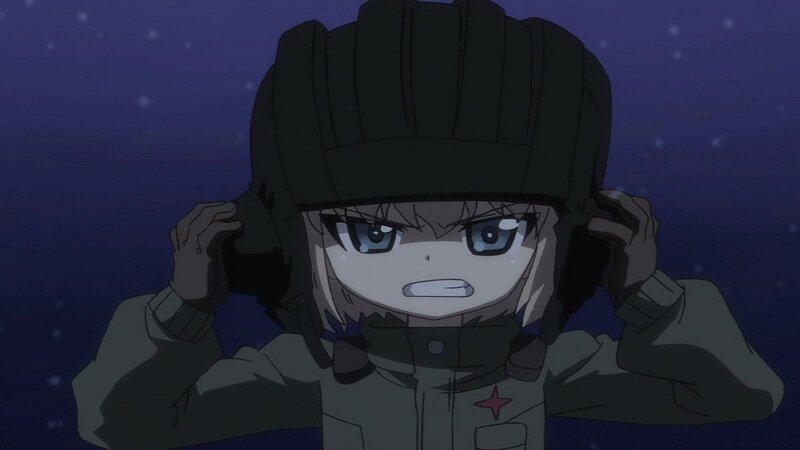 Anime Girl in Winter Gear — Blue