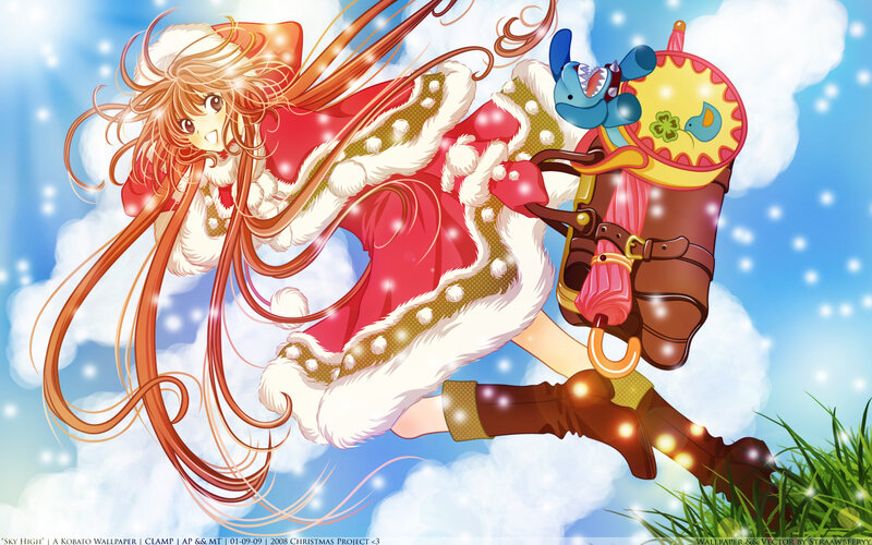 Anime girl in winter outfit