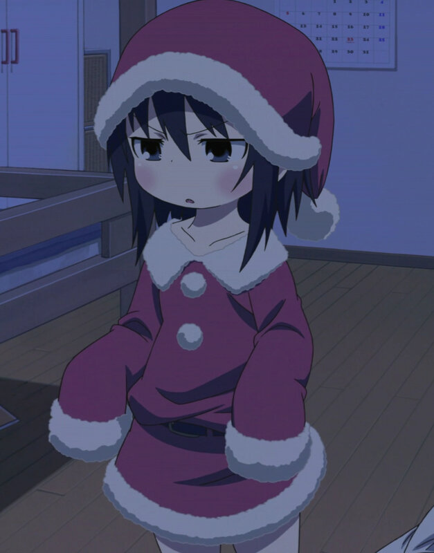 anime girl in winter outfit