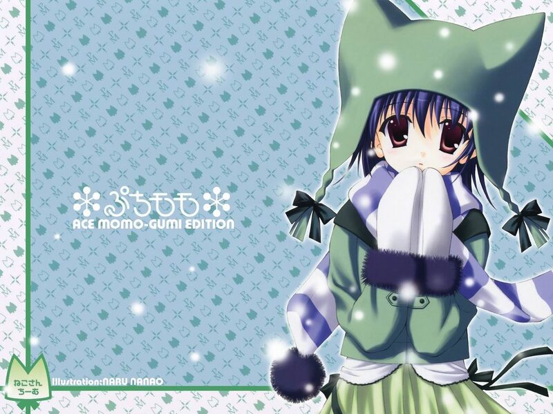 Anime girl in winter outfit
