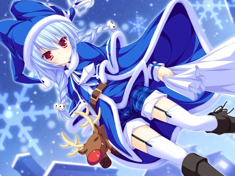anime girl in winter outfit