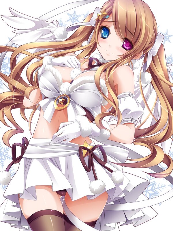 Anime girl in winter outfit