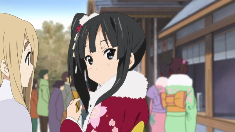 anime girl in winter outfit