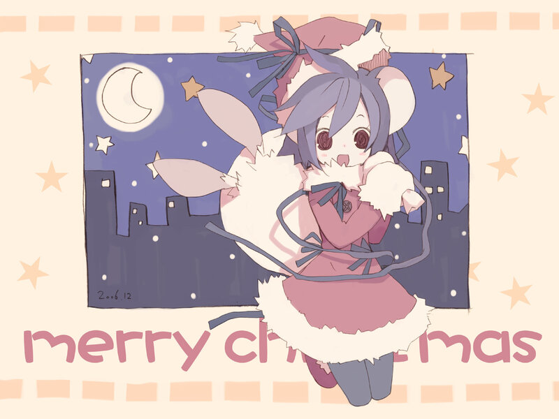 Anime girl in winter outfit