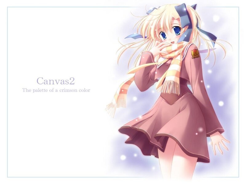 Anime girl in winter outfit