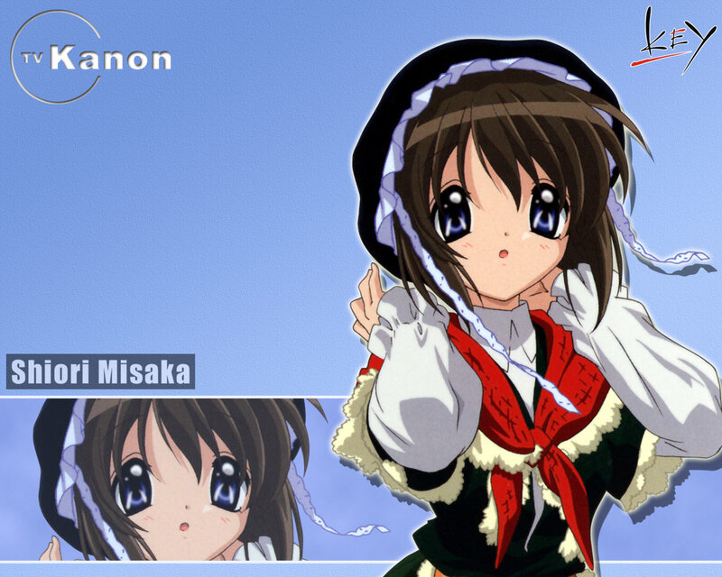 Anime Girl in Winter Outfit — Blue, Innocent