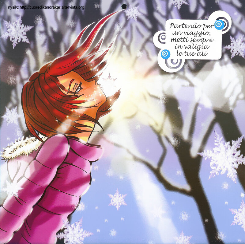 Anime Girl in Winter — Pink, Serene, Manga