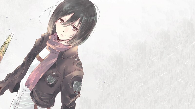 anime girl in winter uniform