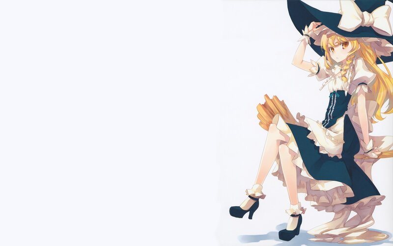 anime girl in witch costume